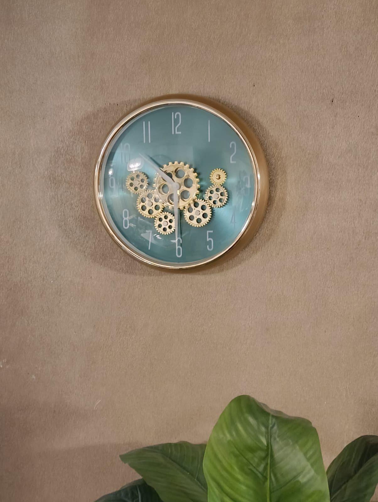 Reloj Pared Mecanismo Giratorio Estilo Industrial 35 Cm-2