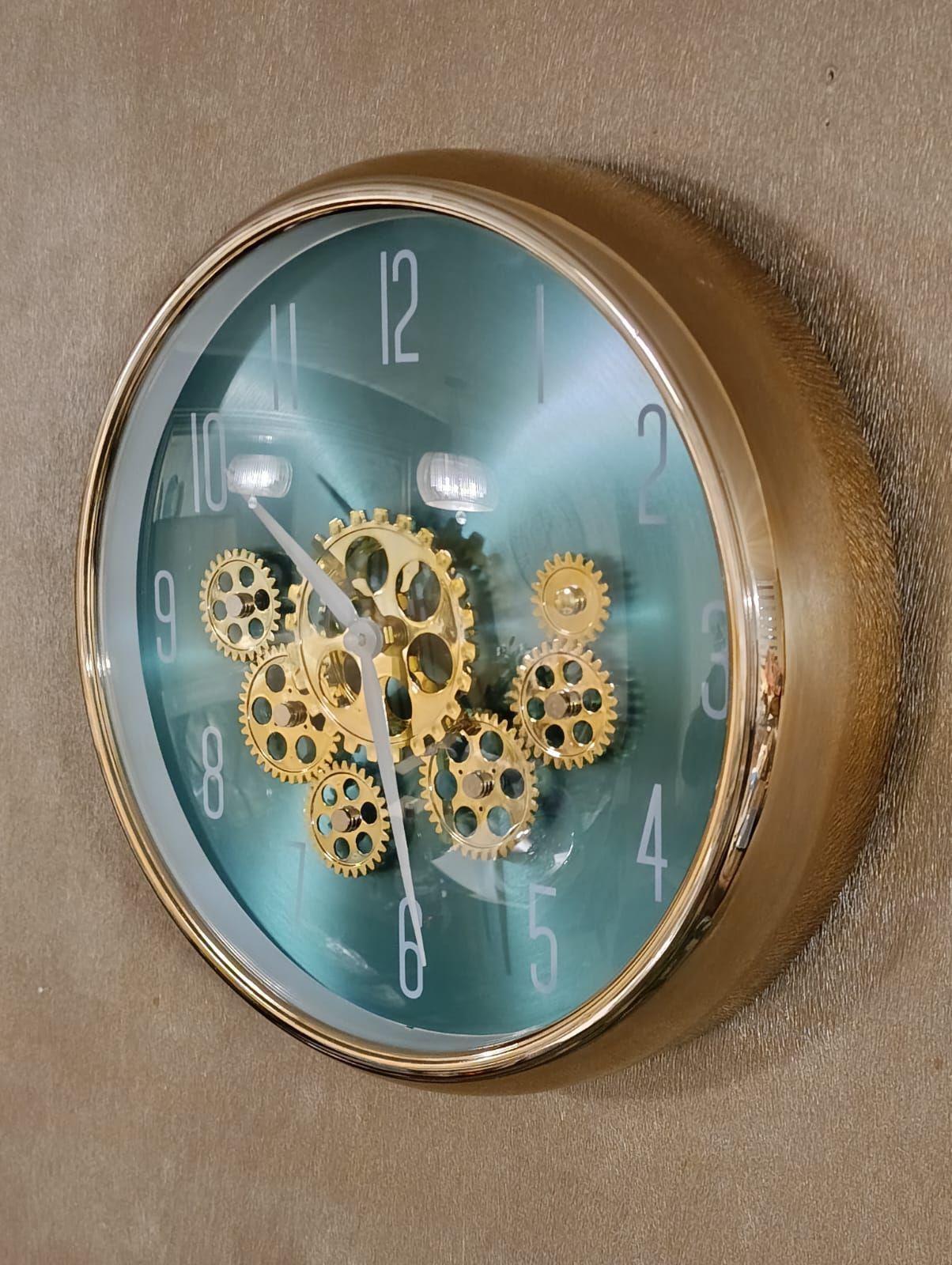 Reloj Pared Mecanismo Giratorio Estilo Industrial 35 Cm-3