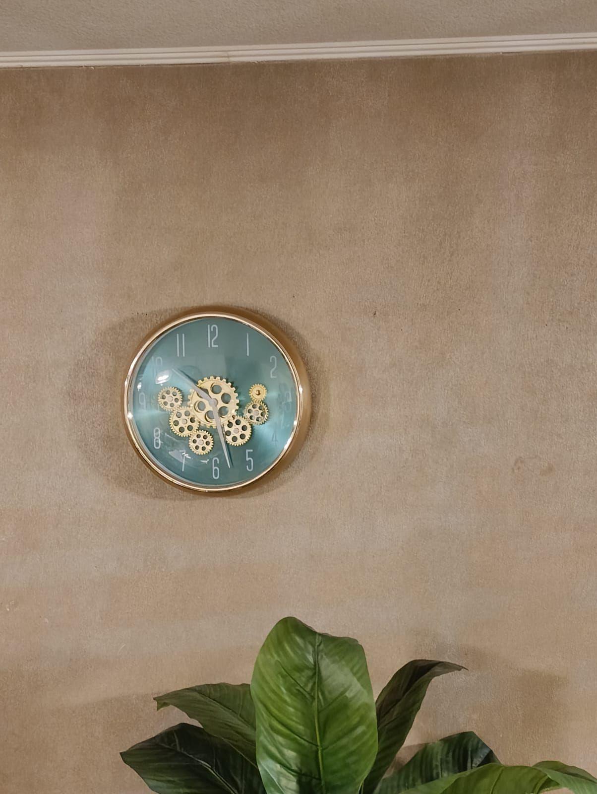 Reloj Pared Mecanismo Giratorio Estilo Industrial 35 Cm-4