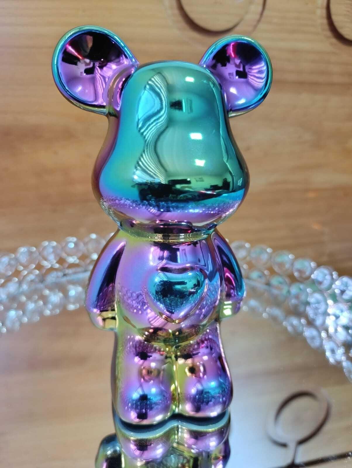 Adorno De Oso Cerámica Color Tornasol, 18x10x8 Cm-2