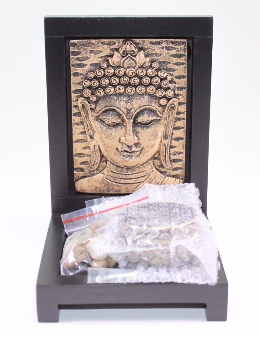 Porta Vela Jardin Zen Buda Bronce Rocas Y Vela-6