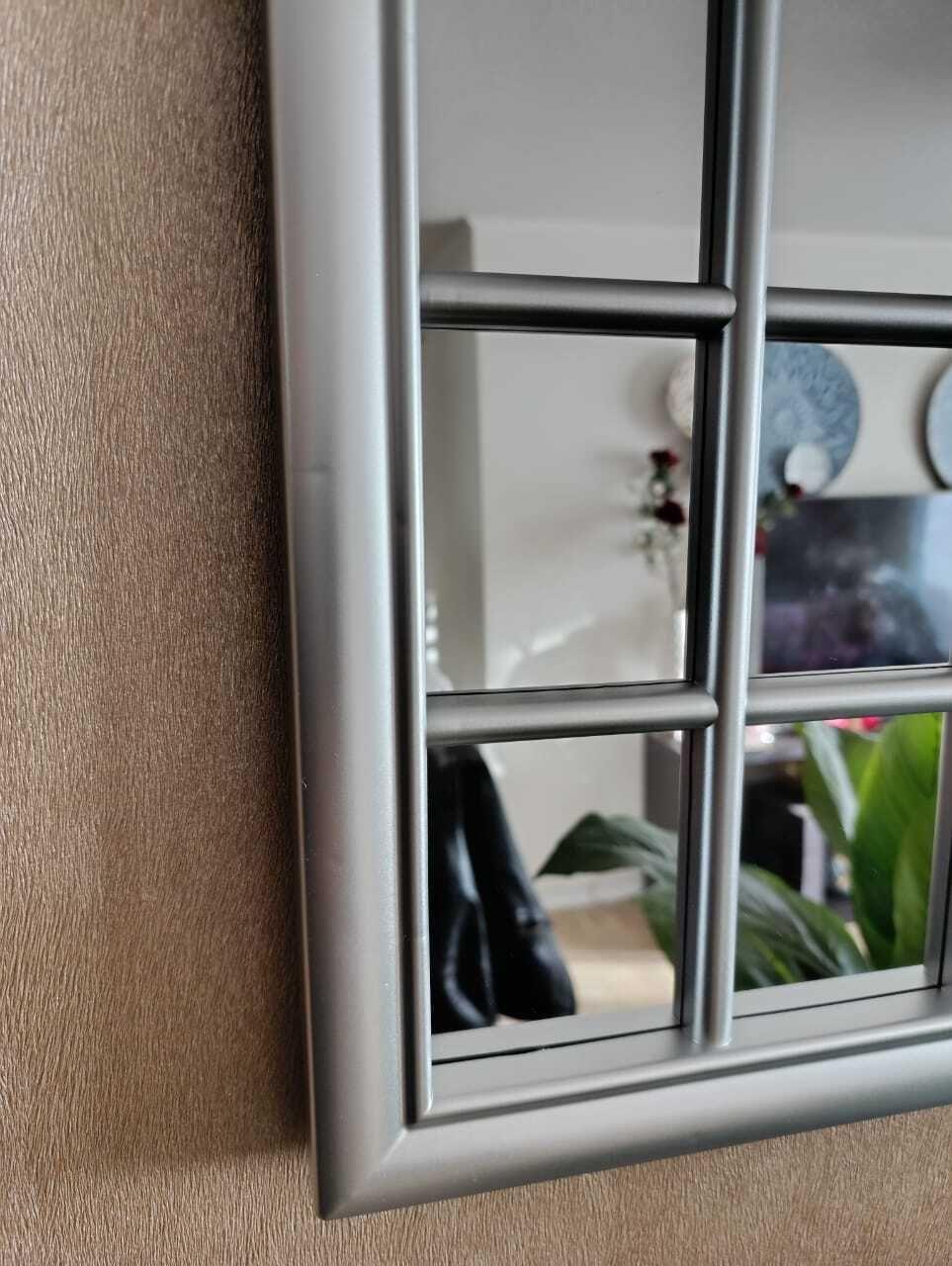 Espejo Forma Ventana, Plateado Invierno 61 Altox46 Cm Ancho-2