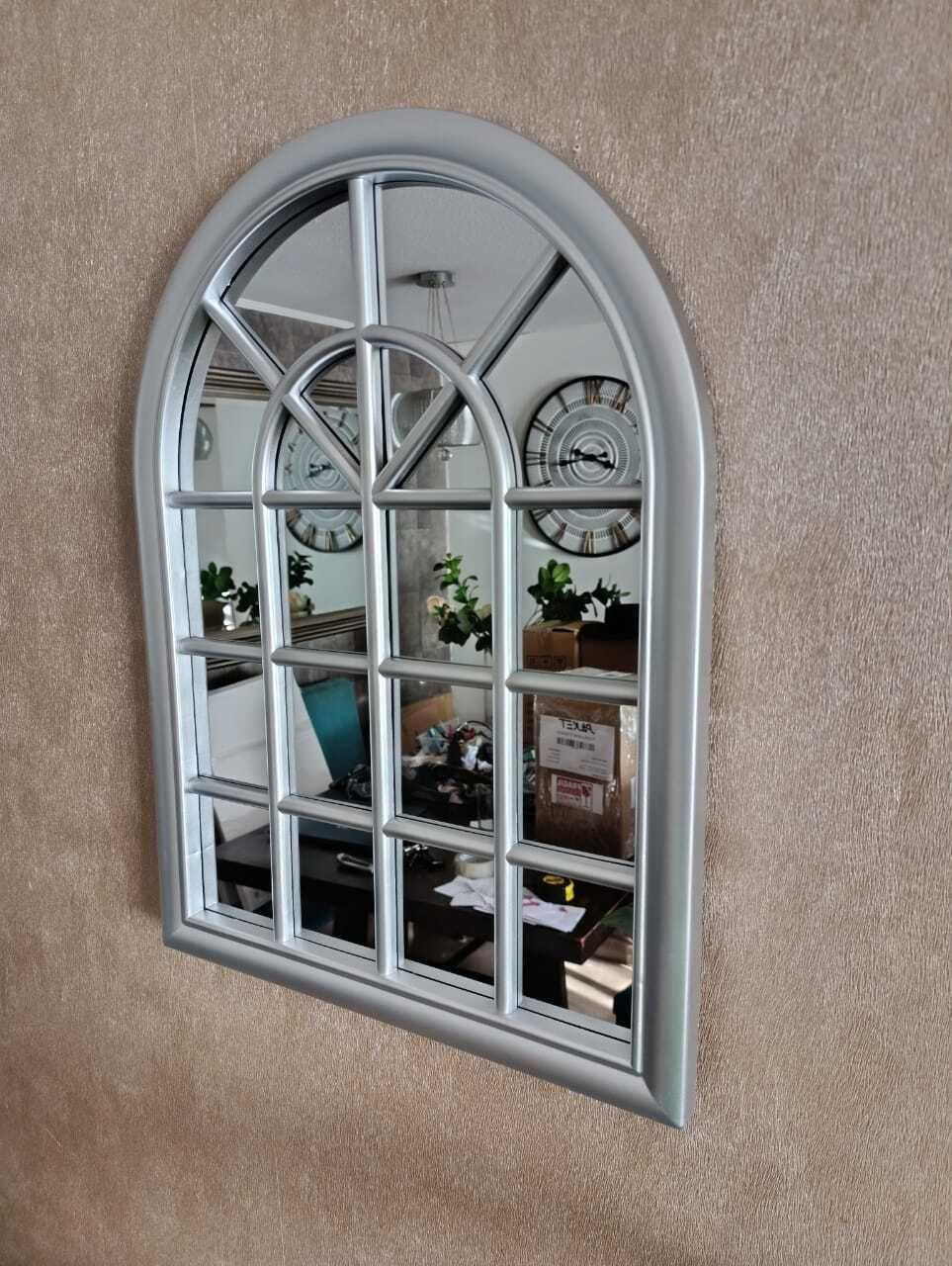 Espejo Forma Ventana, Plateado Invierno 61 Altox46 Cm Ancho-3