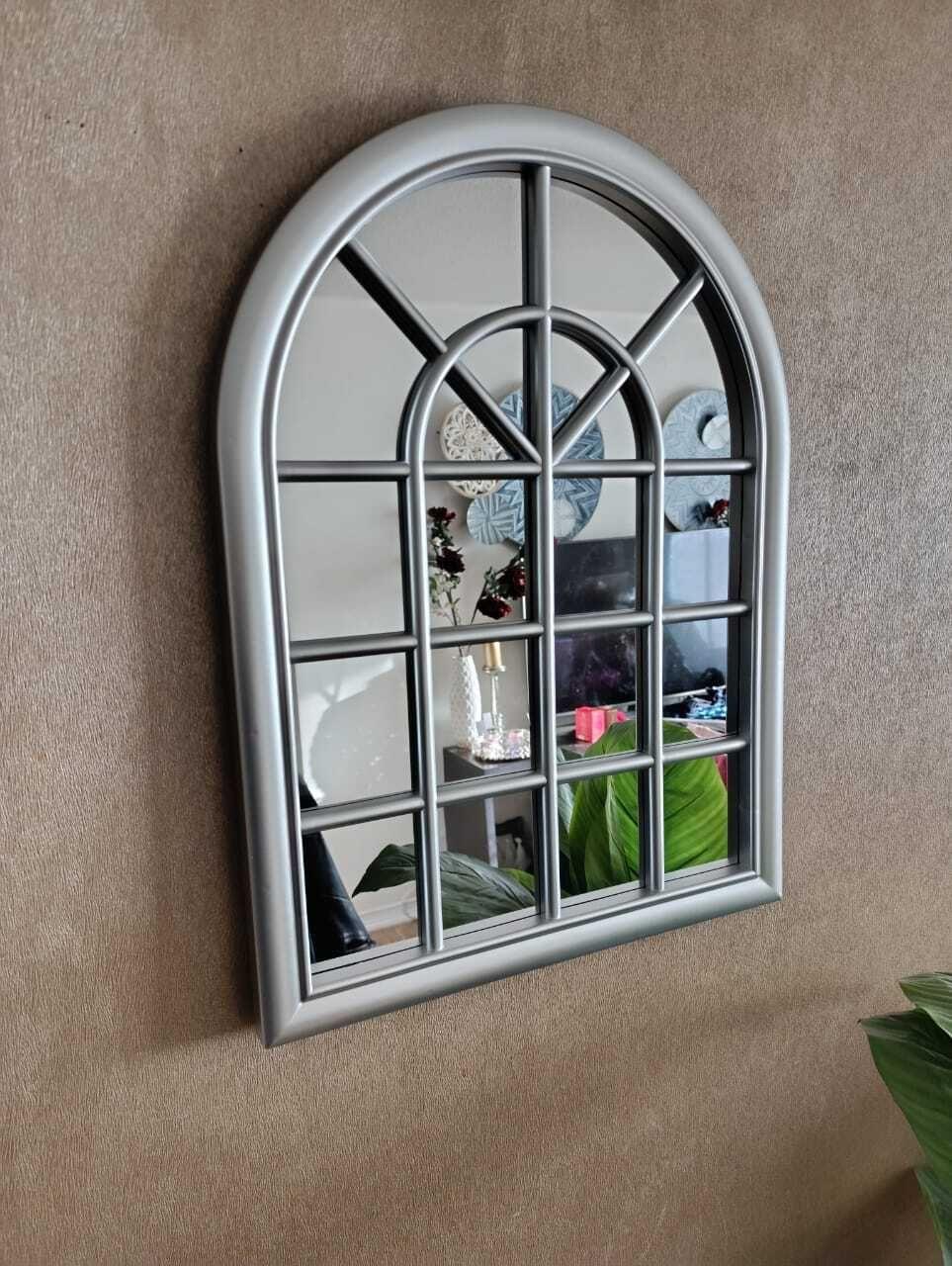 Espejo Forma Ventana, Plateado Invierno 61 Altox46 Cm Ancho-5