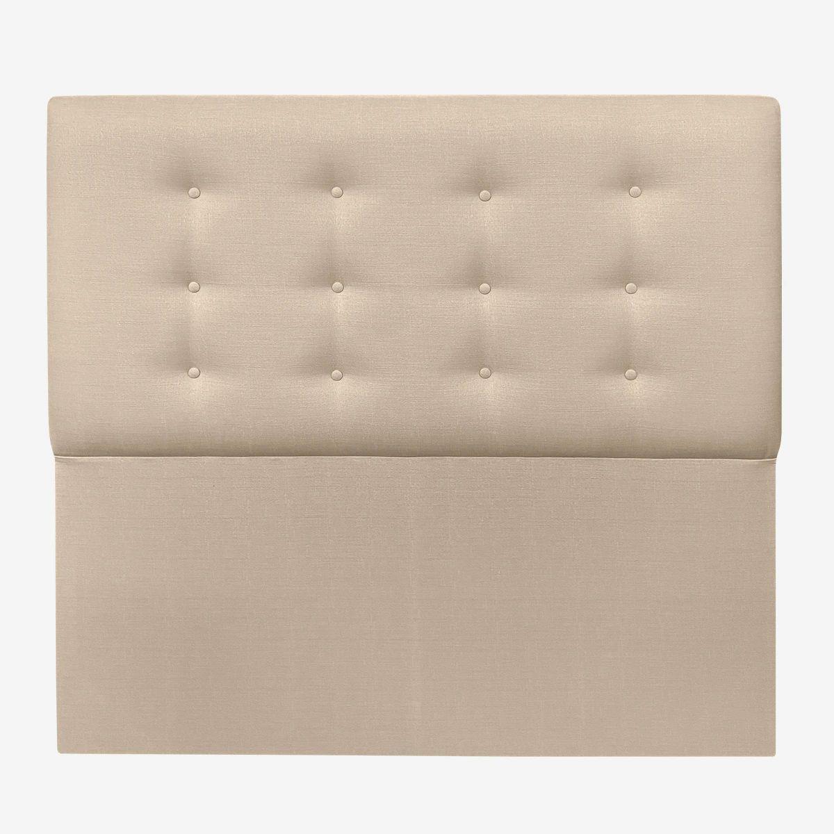 Respaldo de Cama Botoné Premium Lino Crema - 1 Plaza-1