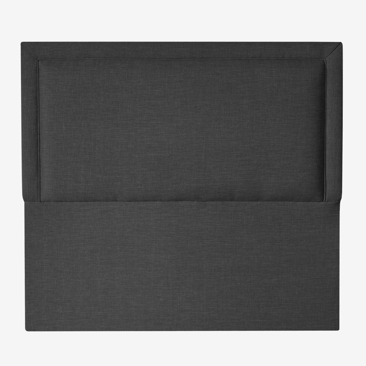 Respaldo de Cama Flat Frame Vivo Lino Grafito - 1.5 Plaza-1