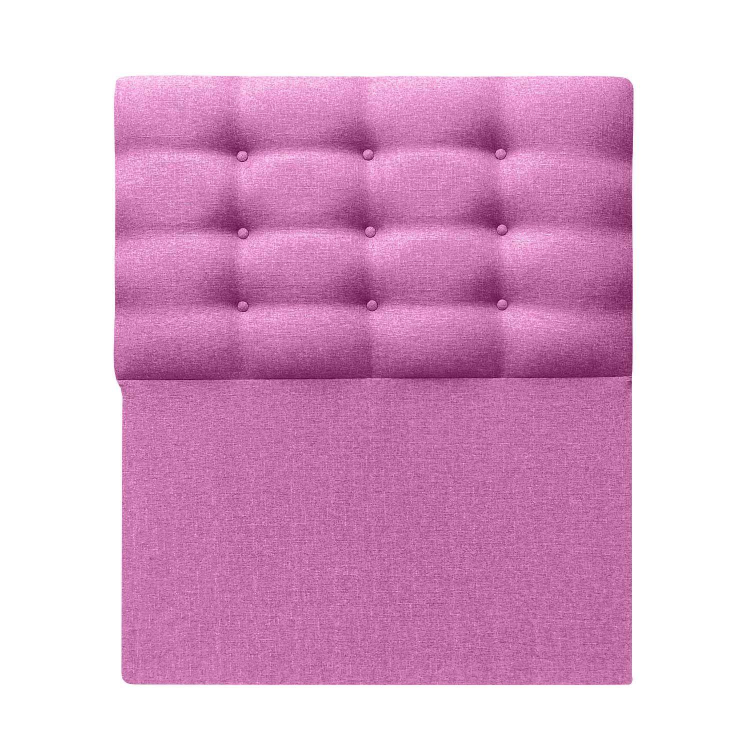 Respaldo Botoné 1,5 plazas Lino Fucsia-0