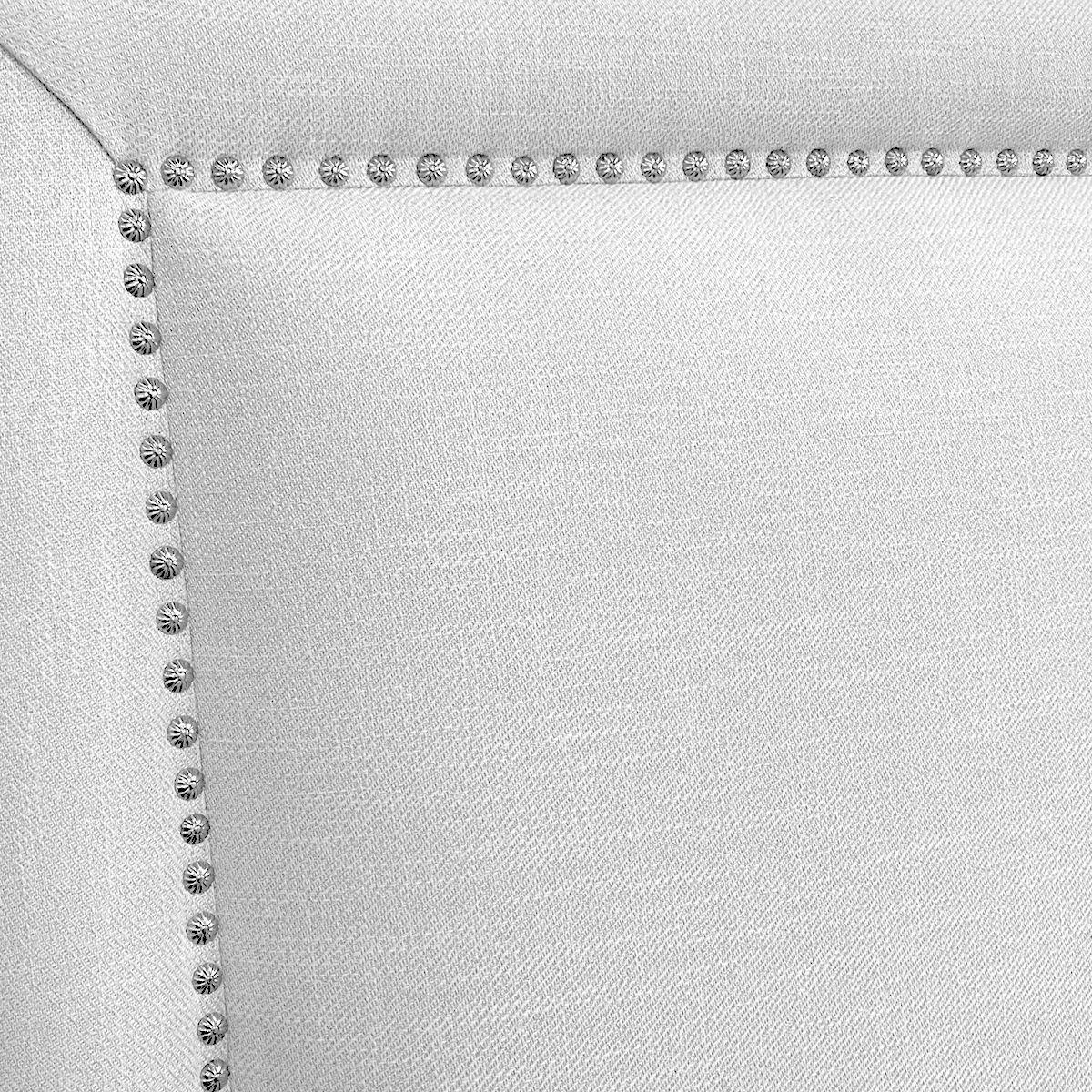 Respaldo de Cama Flat Frame Tachas Lino Crema - Super King-2