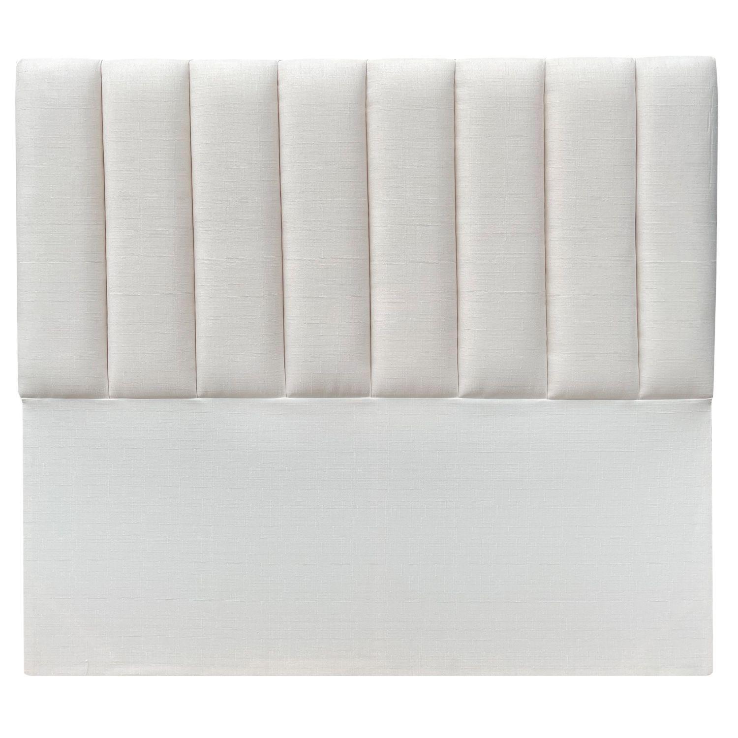 Respaldo Tubular Vertical Lino Crema - King-0