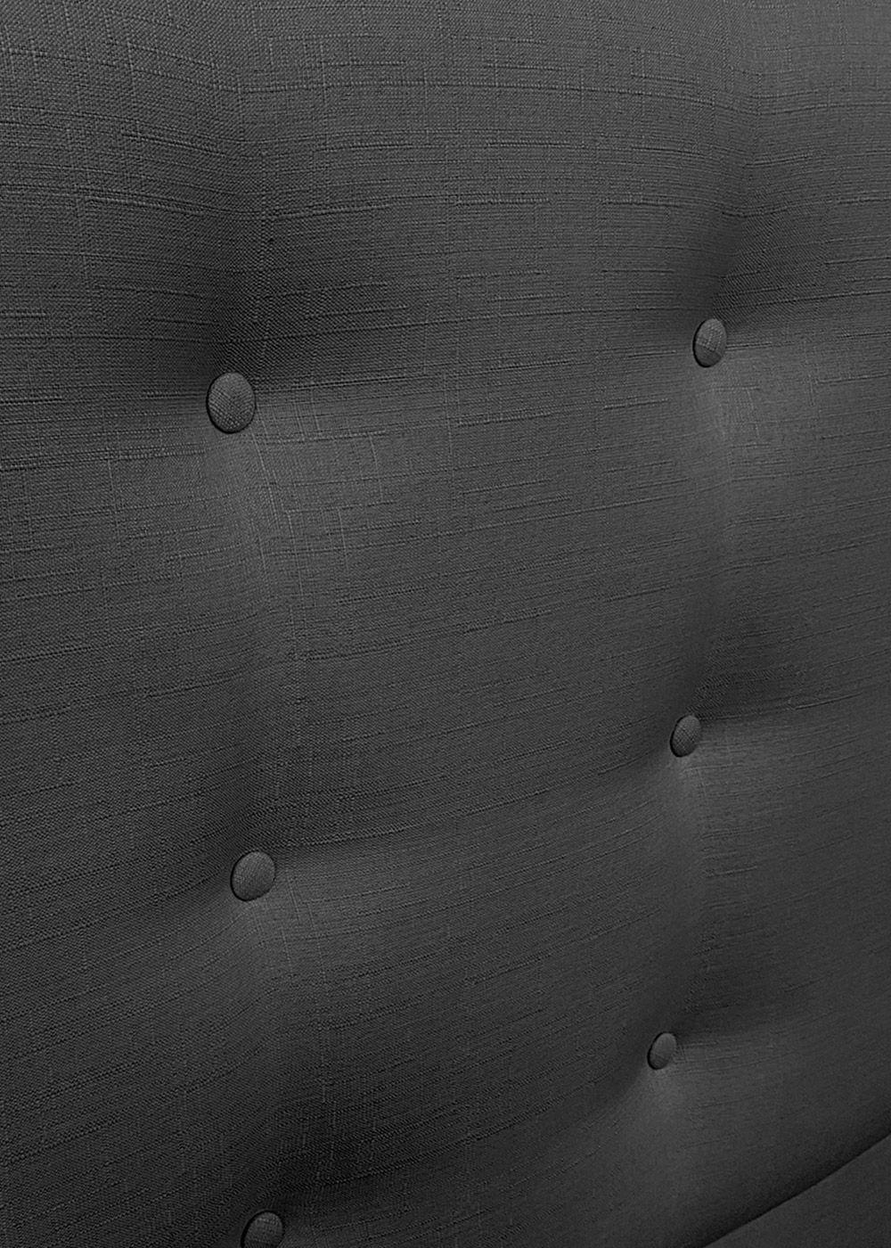 Respaldo de Cama Botoné Premium Lino Grafito - 2 Plazas-1