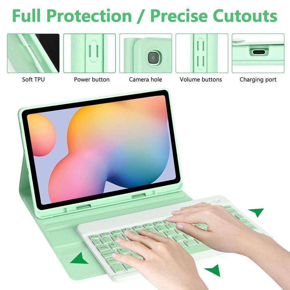 Funda con Teclado Samsung Tab A11 Plus 11 Pulgadas Español Ñ-6