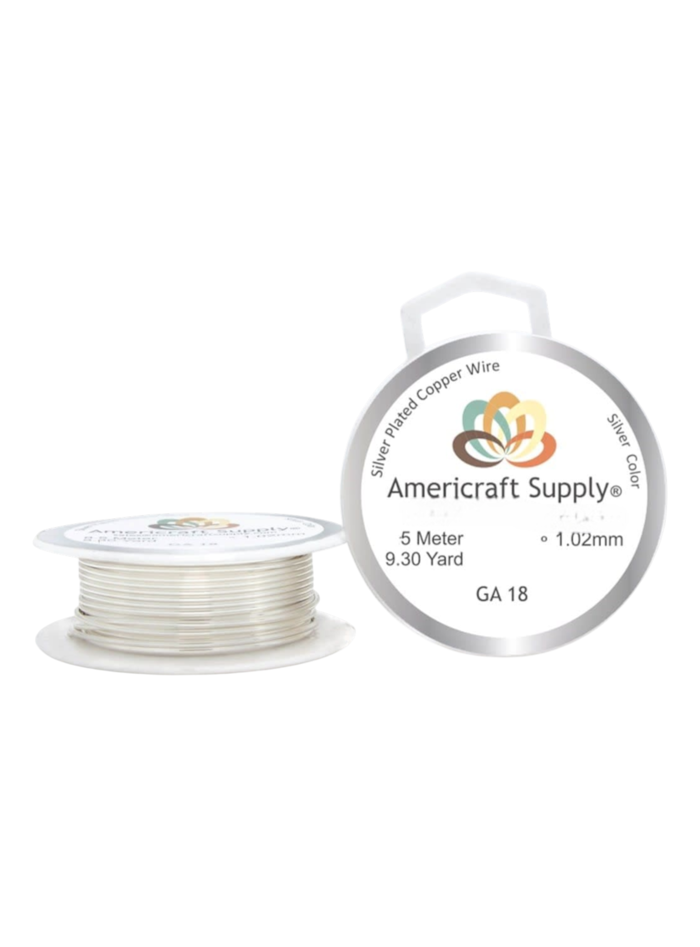 Alambre Americraft supply calibre 18 plateado silver-0