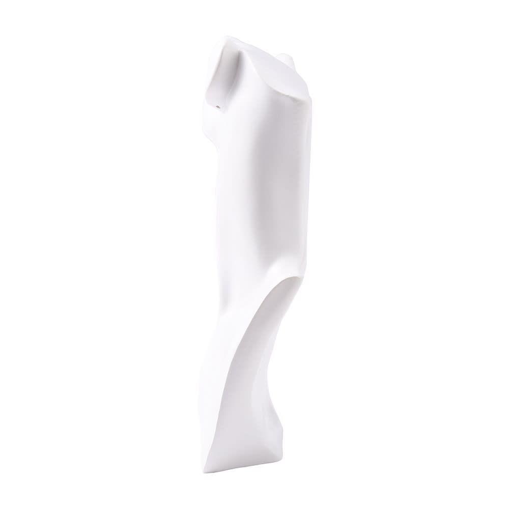 Exhibidor blanco forma busto mujer aros collar bisutería -4