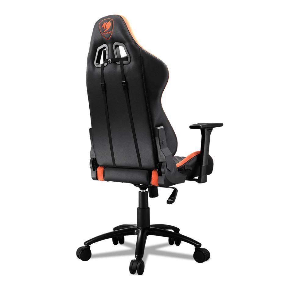 Silla Gamer Cougar Armor PRO (120kg, Cojin cabeza y lumbar, Negro/Naranjo)-1
