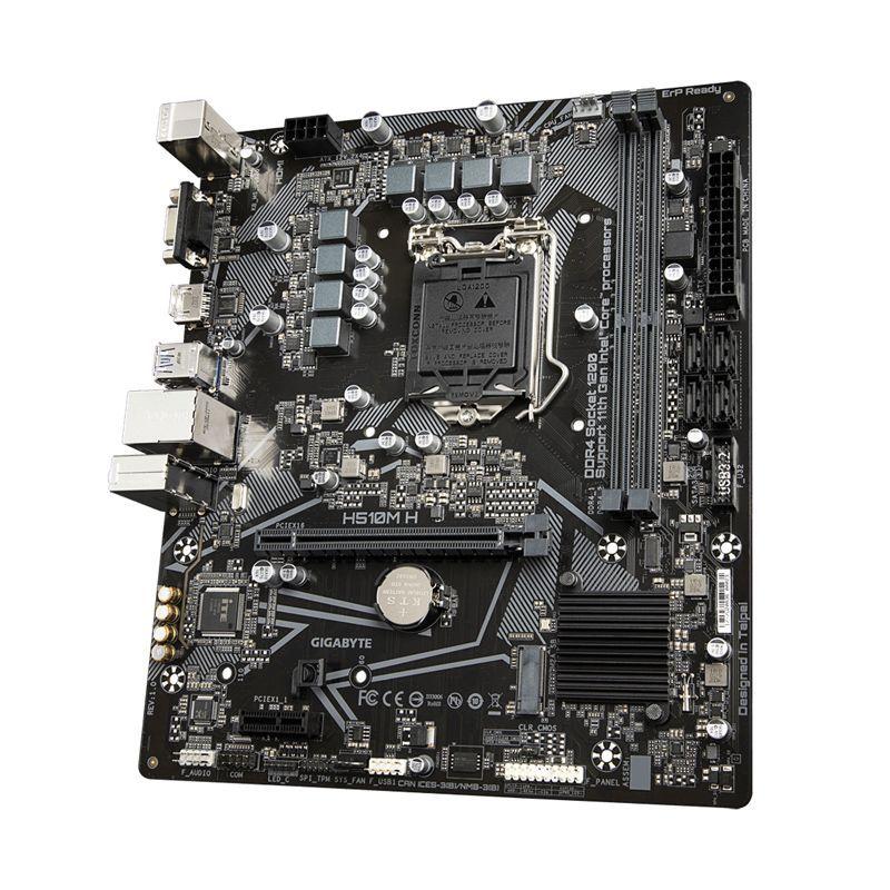 Placa Madre Gigabyte H510M H (LGA1200, DDR4 2133/3200Mhz, M.2, MicroATX)-3
