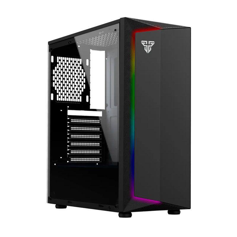 Gabinete Gamer Fantech CG75 RGB Black Edition (ATX, Vidrio Templado, Sin Fuente)-0