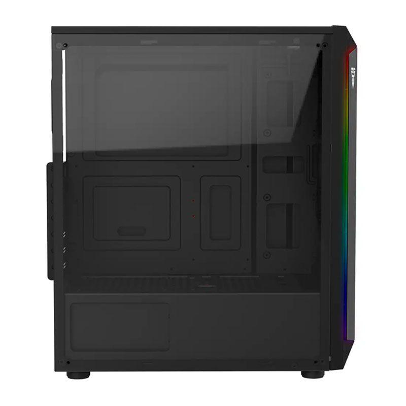 Gabinete Gamer Fantech CG75 RGB Black Edition (ATX, Vidrio Templado, Sin Fuente)-1