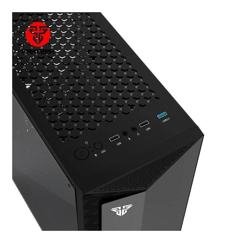 Gabinete Gamer Fantech CG75 RGB Black Edition (ATX, Vidrio Templado, Sin Fuente)-2