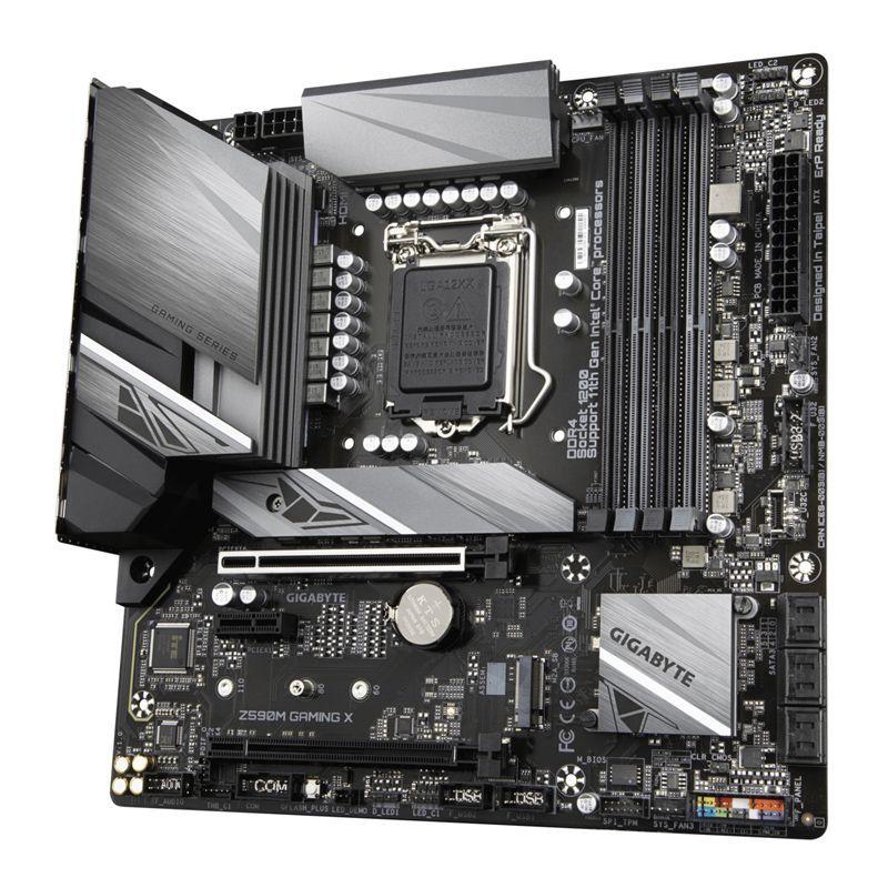 Placa Madre Gigabyte Z590M GAMING X (LGA1200, DDR4 2133/3200Mhz, M.2 x2, RGB, MicroATX)-0