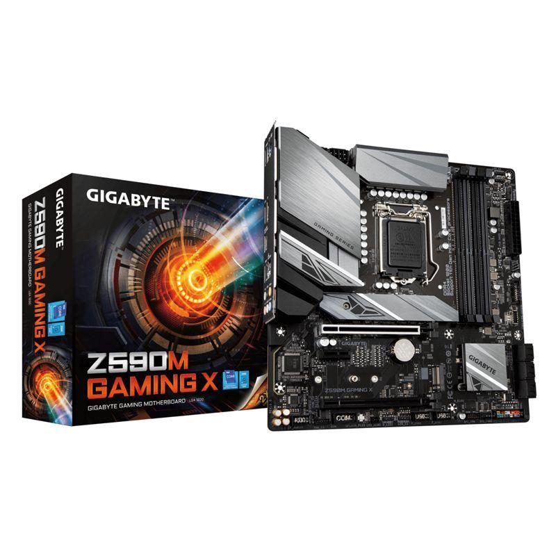 Placa Madre Gigabyte Z590M GAMING X (LGA1200, DDR4 2133/3200Mhz, M.2 x2, RGB, MicroATX)-1