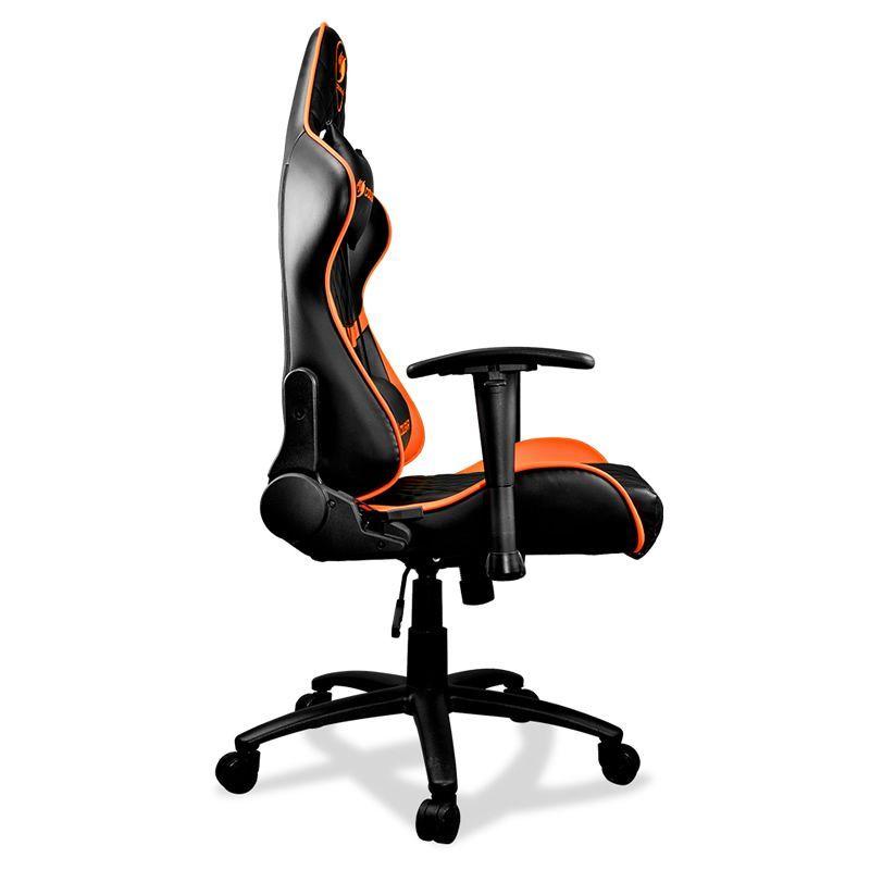 Silla Gamer Cougar Armor One (PVC, Ajustable, 120kg, Negra-Naranja)-1