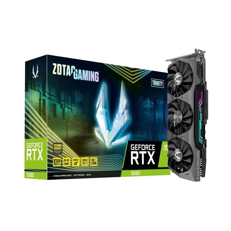 Tarjeta de Video Zotac Gaming GeForce RTX 3080 Trinity LHR de 10GB GDDR6X-0