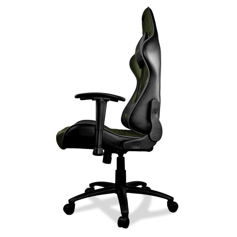 Silla Gamer Cougar Armor One X (PVC, Ajustable, 120kg, Negro/Verde)-2