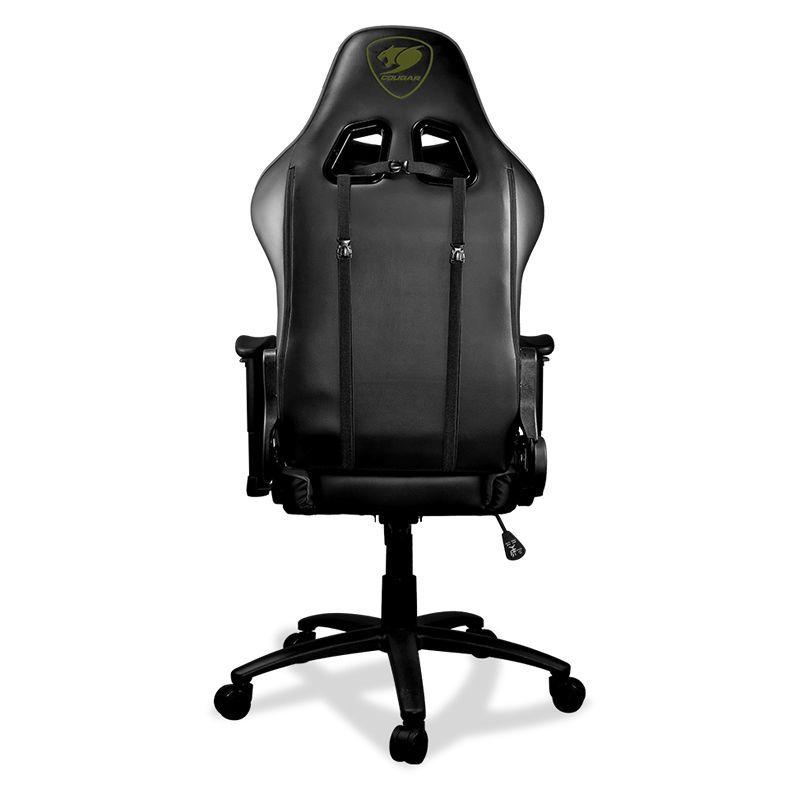 Silla Gamer Cougar Armor One X (PVC, Ajustable, 120kg, Negro/Verde)-3