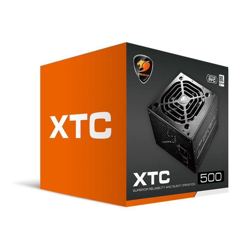 Fuente de Poder Cougar XTC500 (500 Watts, Certificado 80+ White, ATX)-0
