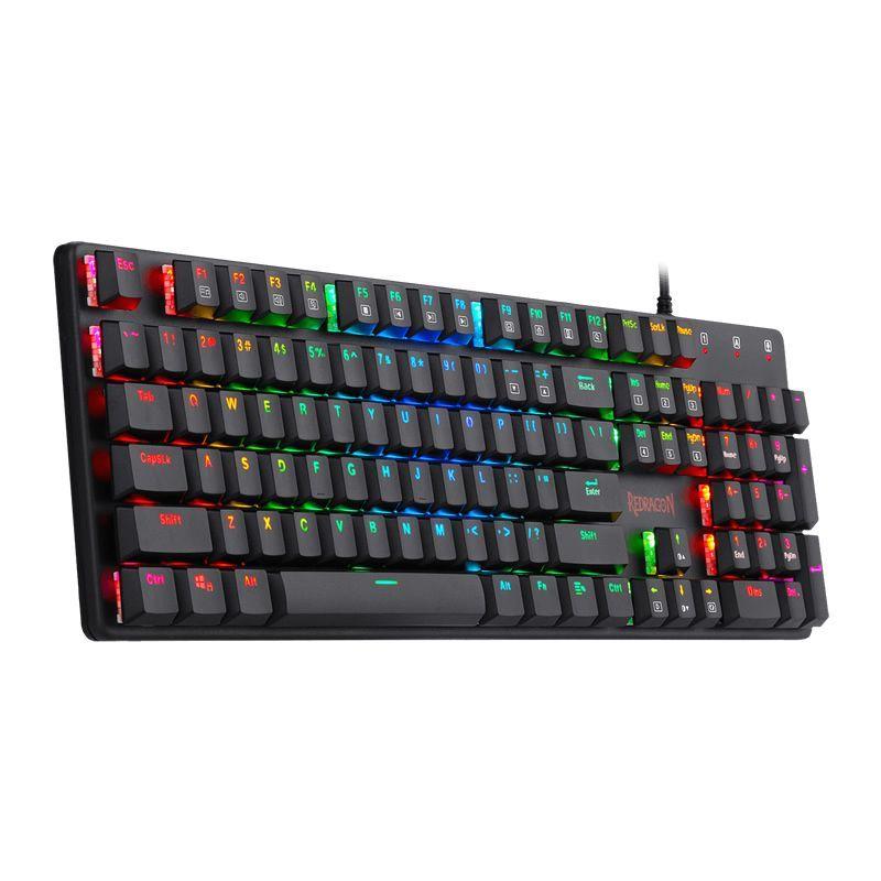 Teclado Mecánico Redragon SHRAPNEL K589RGB (Outemu Blue LP, RGB, Negro)-0