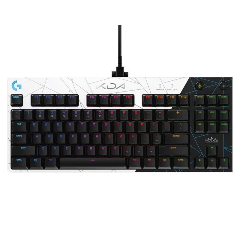 Teclado Mecánico Logitech G PRO K/DA (Switch GX Blue, RGB, Negro)-0
