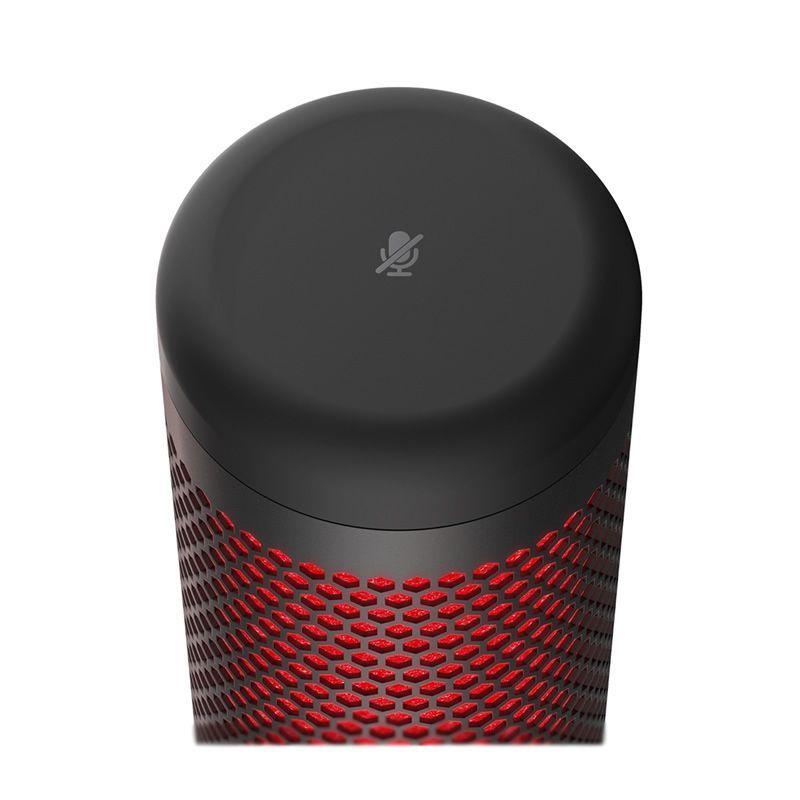 Microfono Gamer HyperX QuadCast (20.000Hz, Anti-Vibraciones, Negro/Rojo)-1