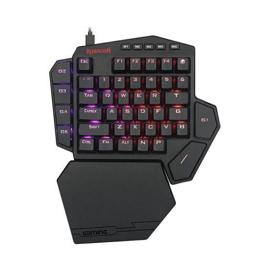 Teclado Gamer Redragon DITI K585RGB (Switches Outemu Blue, RGB, Macros, Negro)-0