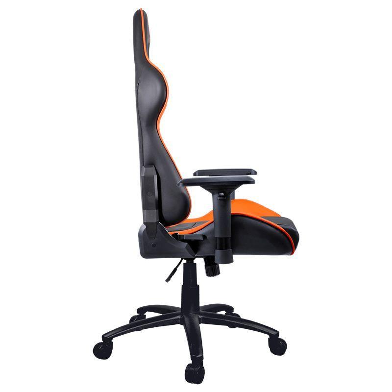 Silla Gamer Cougar Armor (Reclinable, Cojin cabeza y lumbar, Negro/Naranjo)-2