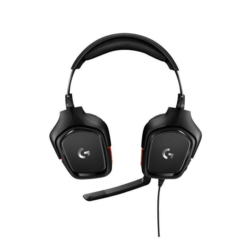 Audífonos Gamer Logitech G332 (Microfono, Multi-Plataforma, Negro/Rojo)-1