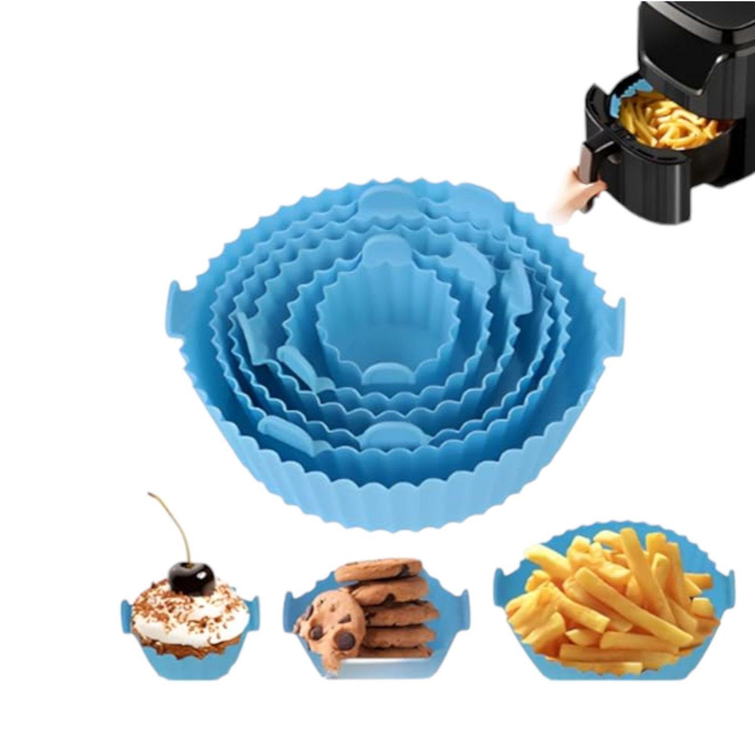 6 Forro silicona para airfryer para freidora silicona redondo-2