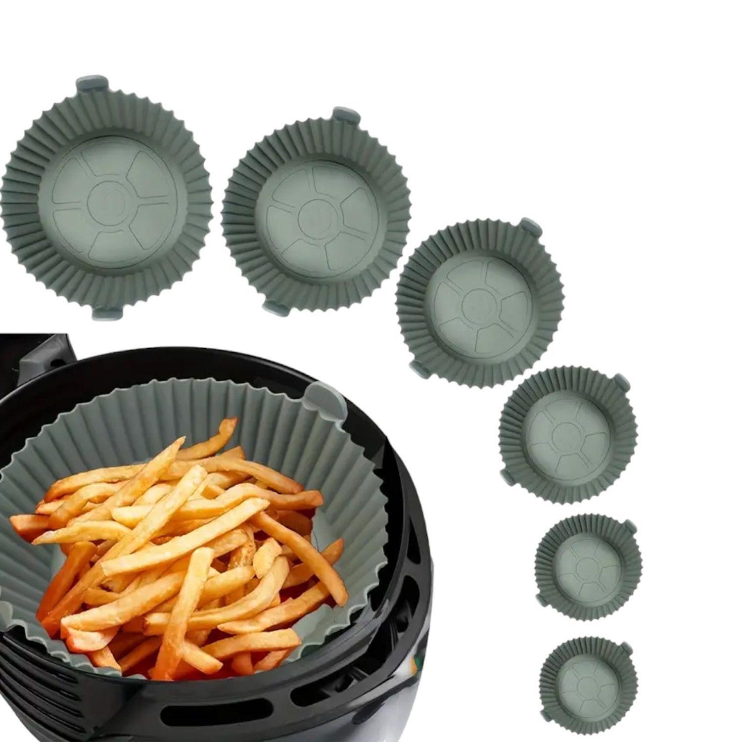 6 Forro silicona para airfryer para freidora silicona redondo-4