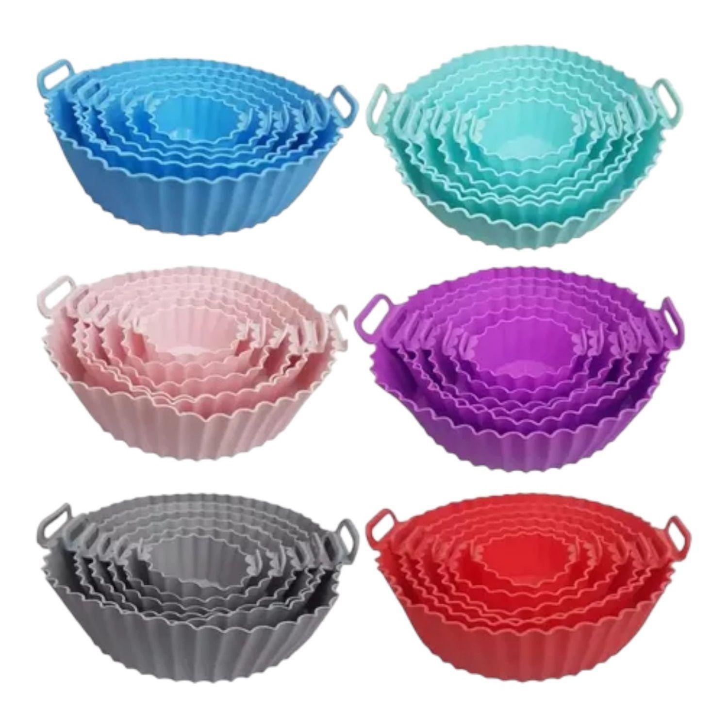 6 Forro silicona para airfryer para freidora silicona redondo-5