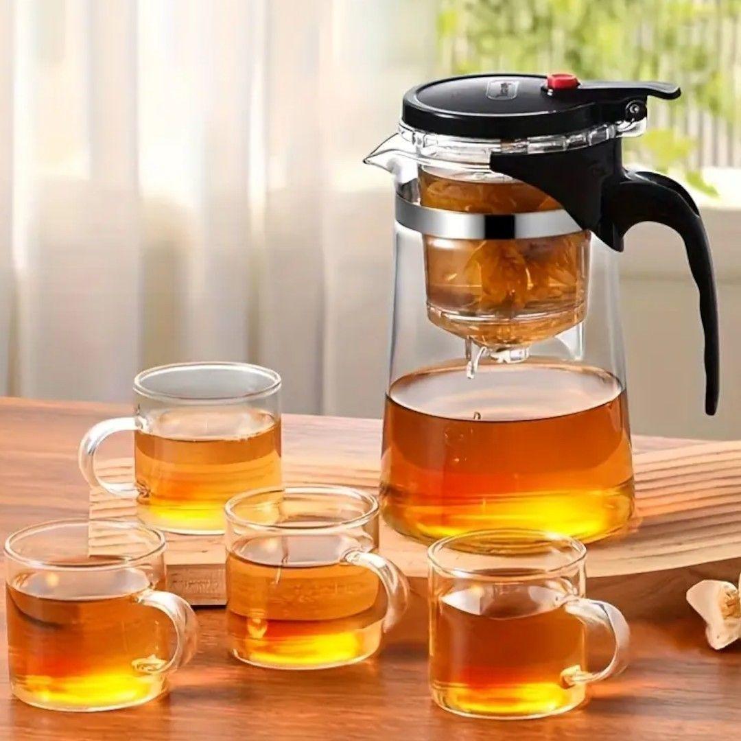 Tetera tetera te tetera infusion 900 ml vidrio filtro-5