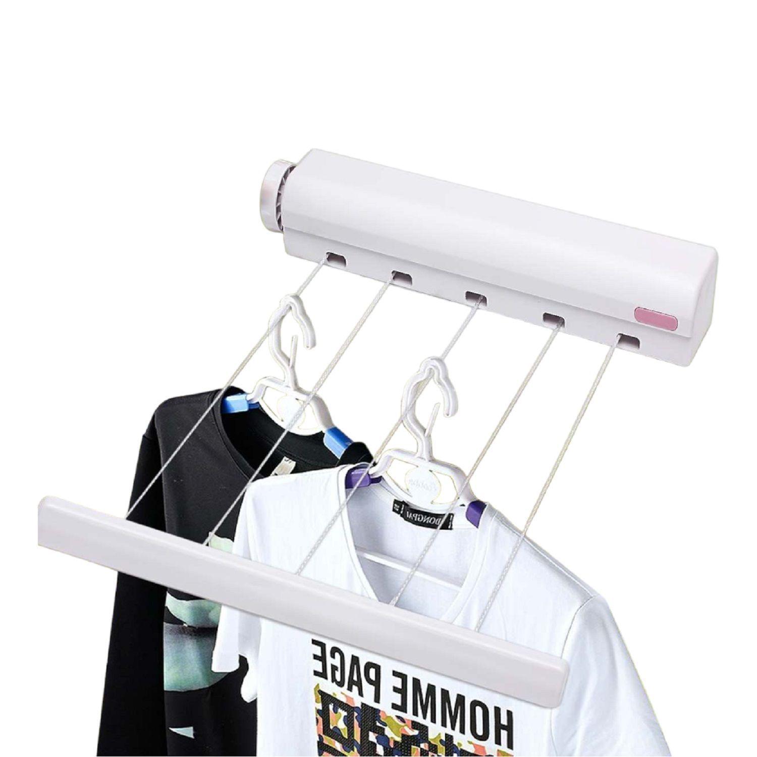 Colgador Retractil Tendero Tendedero Retractil Para Ropa-0
