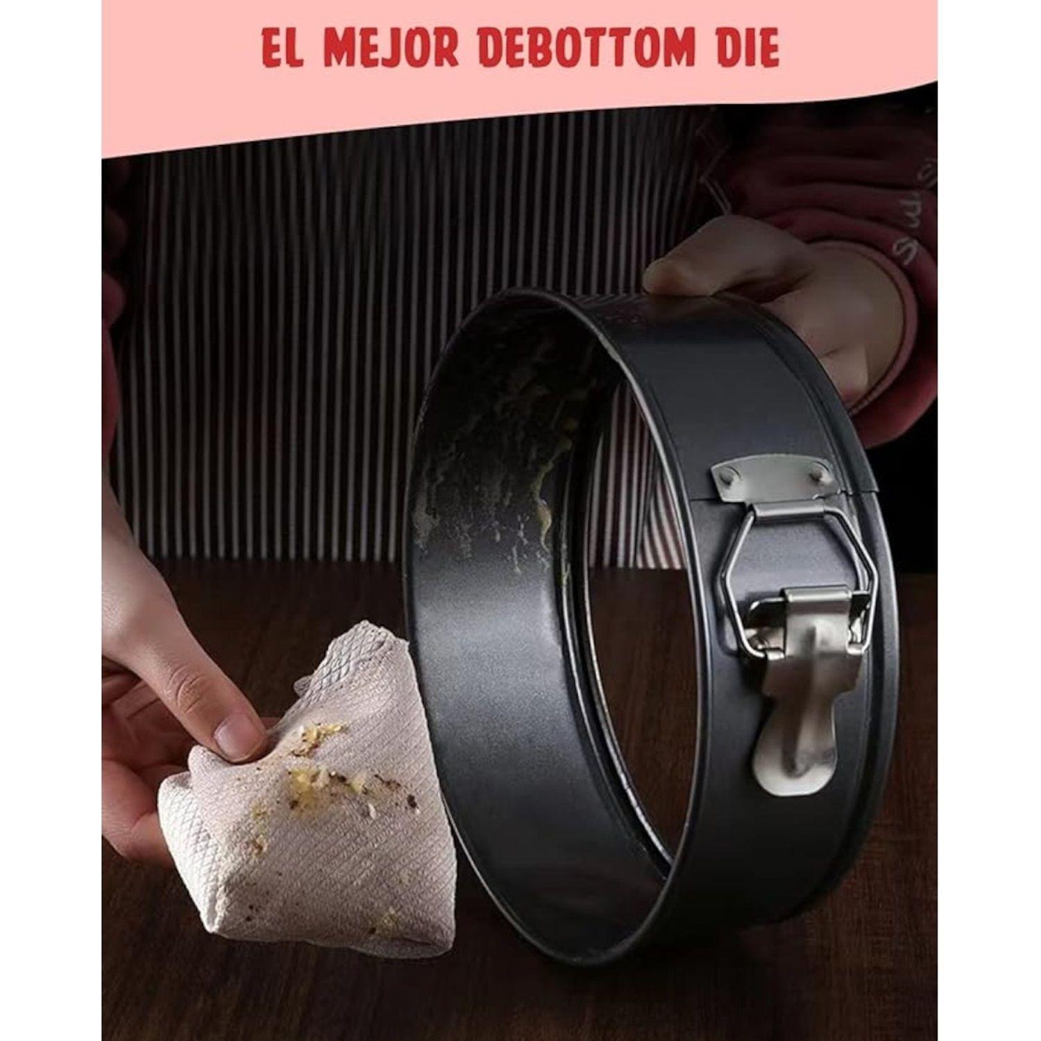Set 3 moldes desmontables formas queque antiadherente torta-6