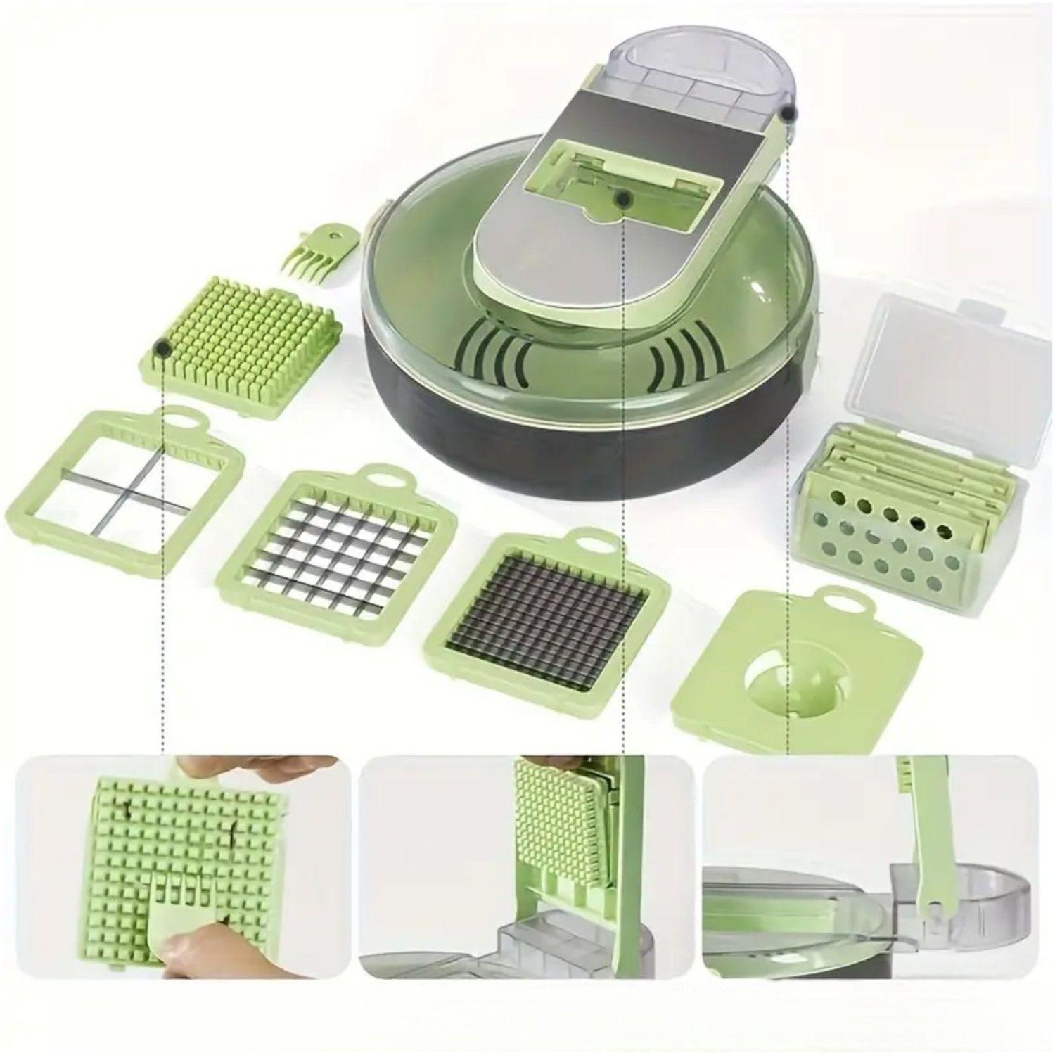 PICADOR DE VERDURAS CORTADOR DE VERDURAS 14 PIEZAS MULTIUSO-5