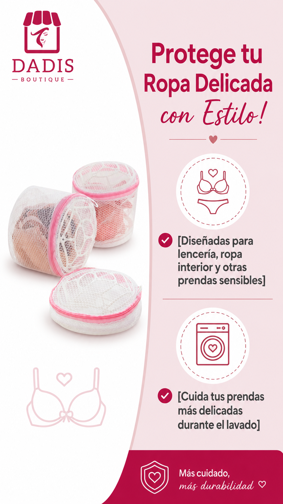 Bolsa Para Lavado Ropa Delicada Bolsas Para Sosten-brasier 3-3