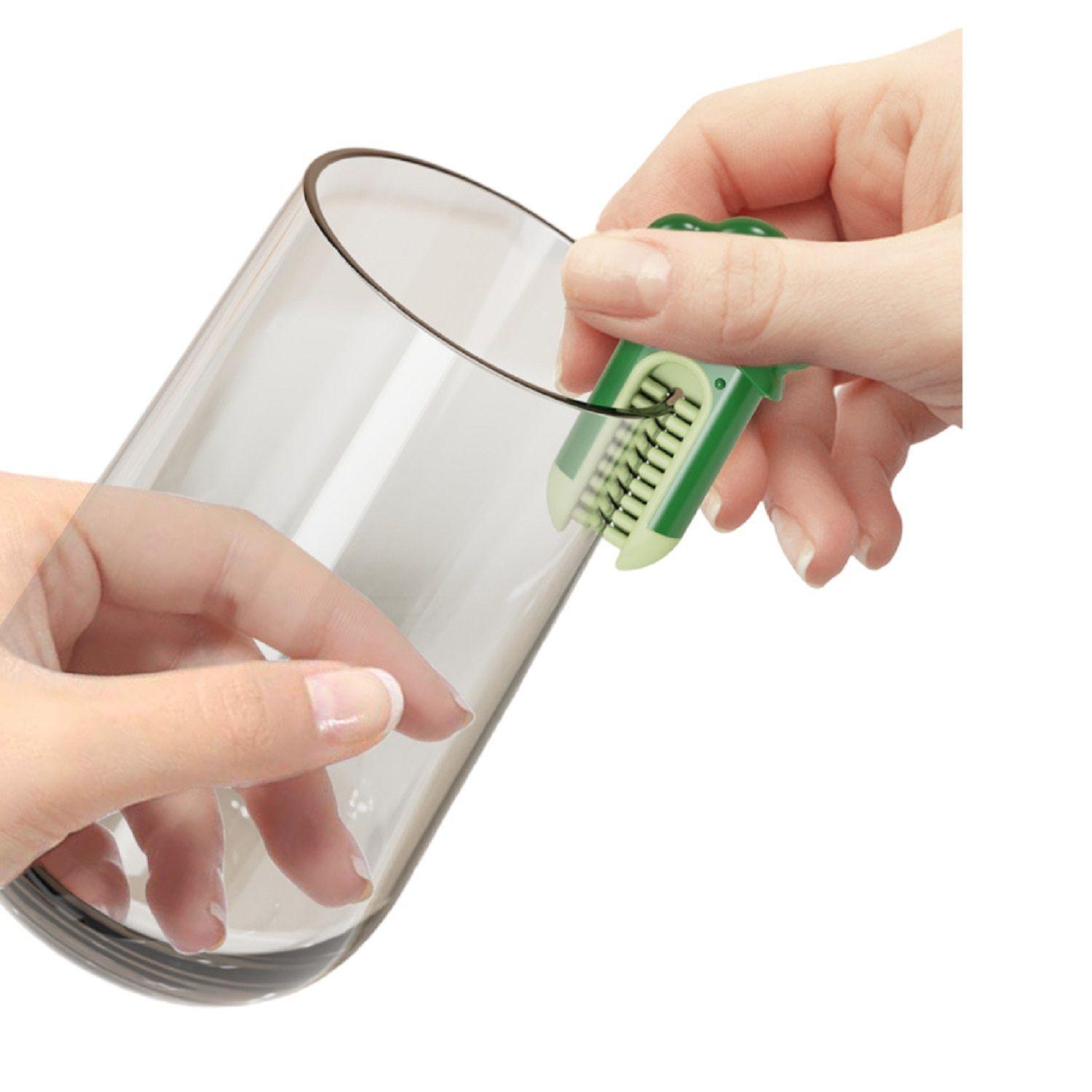 2 Escobilla Limpia Vasos Cepillo Limpia Botellas 3 En 1-6
