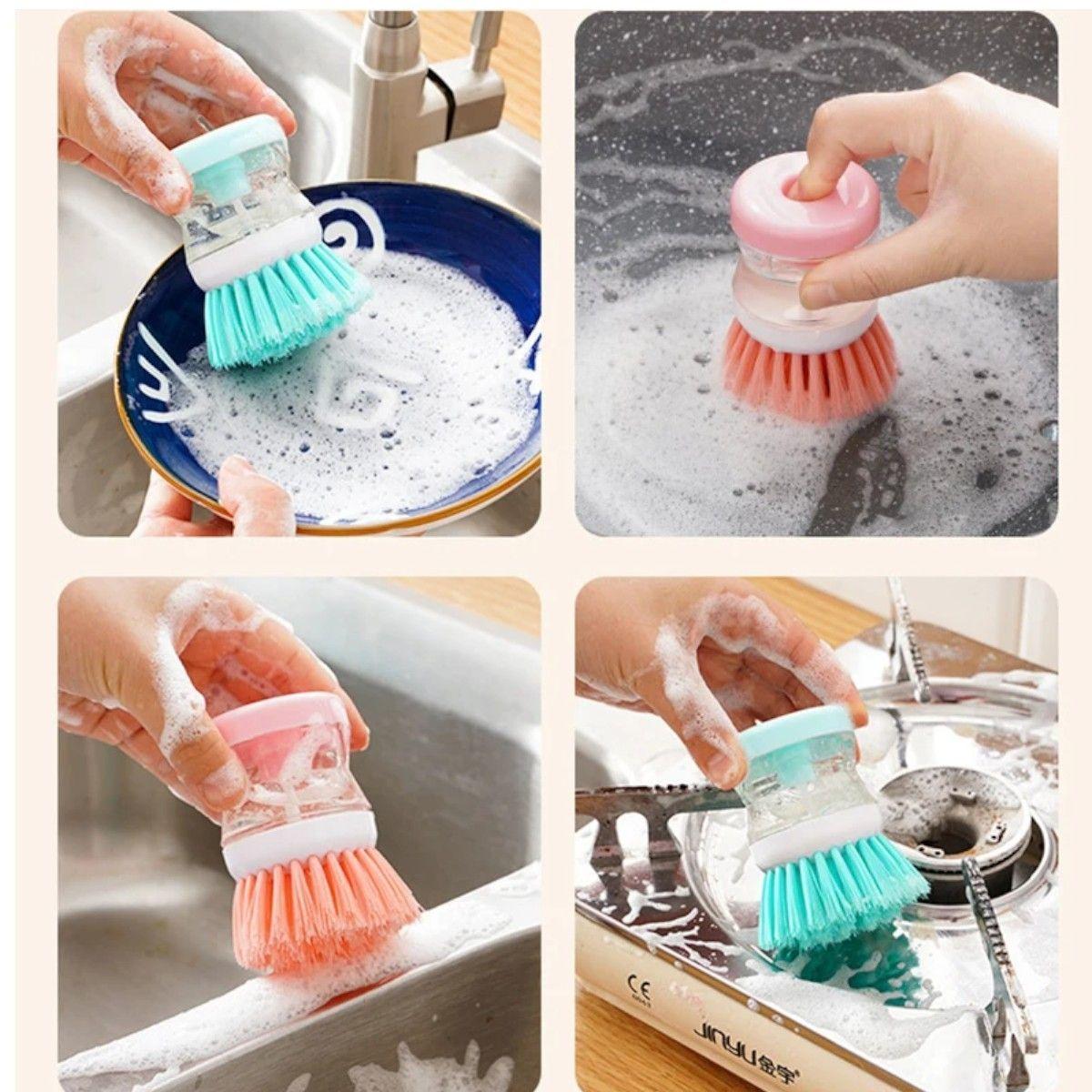 Cepillo limpieza multiuso esponja loza cocina-4