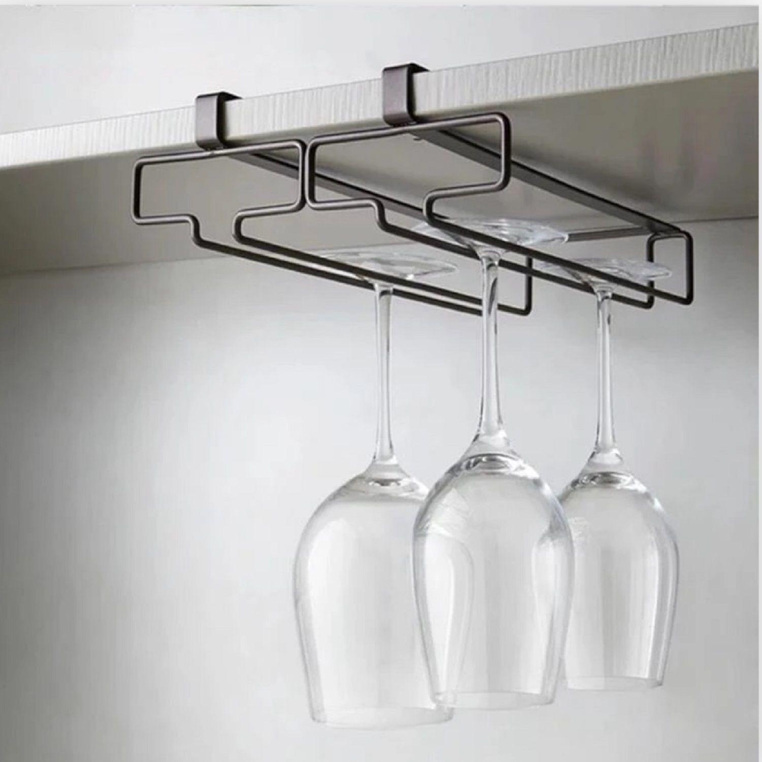 pack 2 colgador de tazas porta 6 ganchos y porta copas colgante soporte copas -2