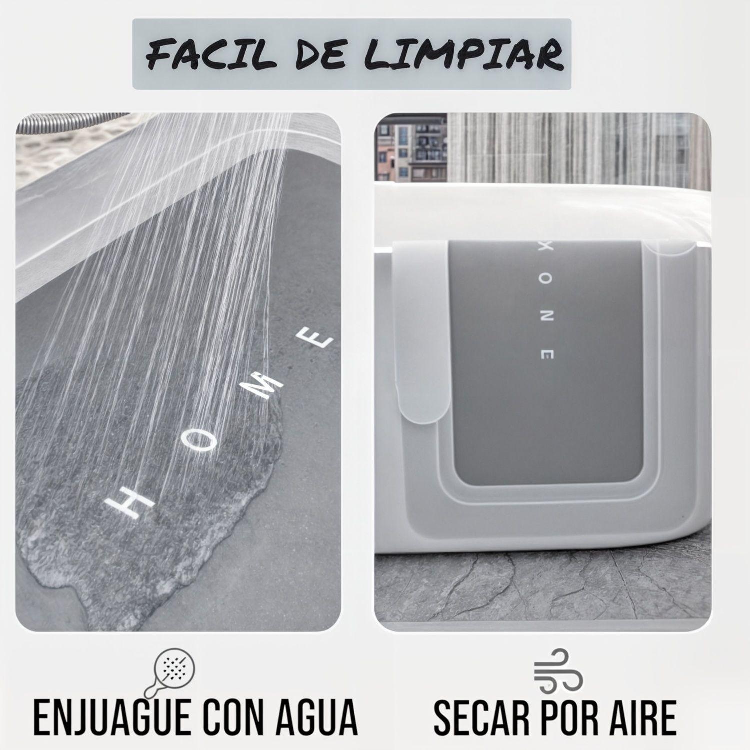Alfombras para baño bajada de bano super absorbente  Negra-6