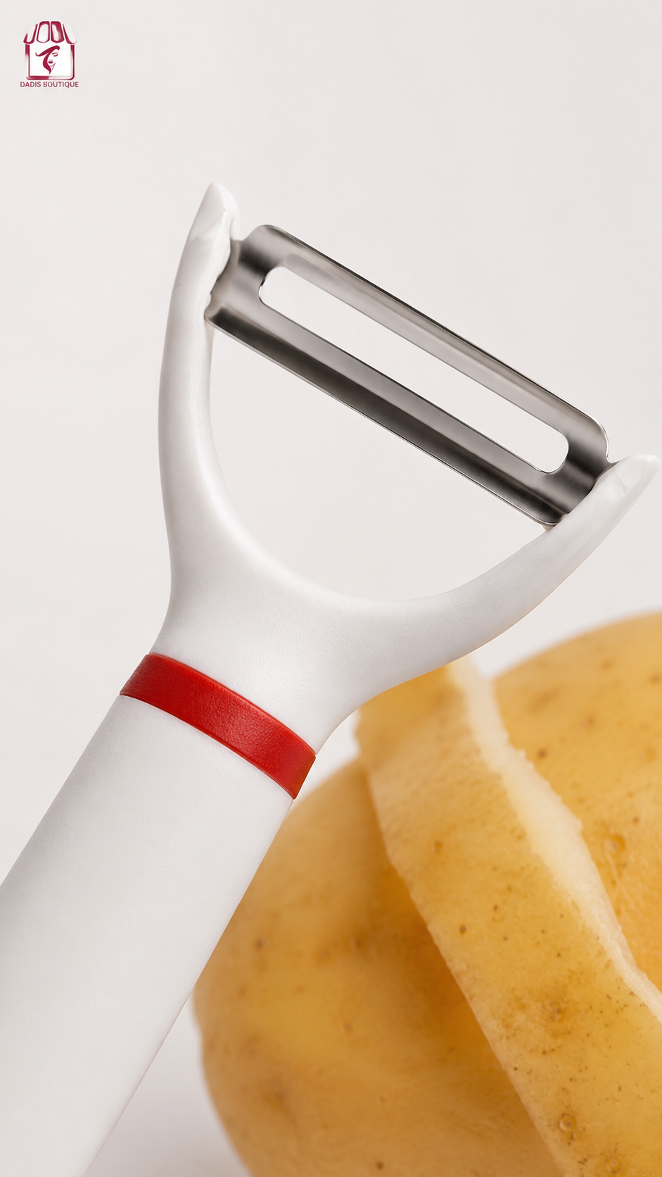 Pelador Verduras Acero Inoxidable Mango Plastico Cocina-3