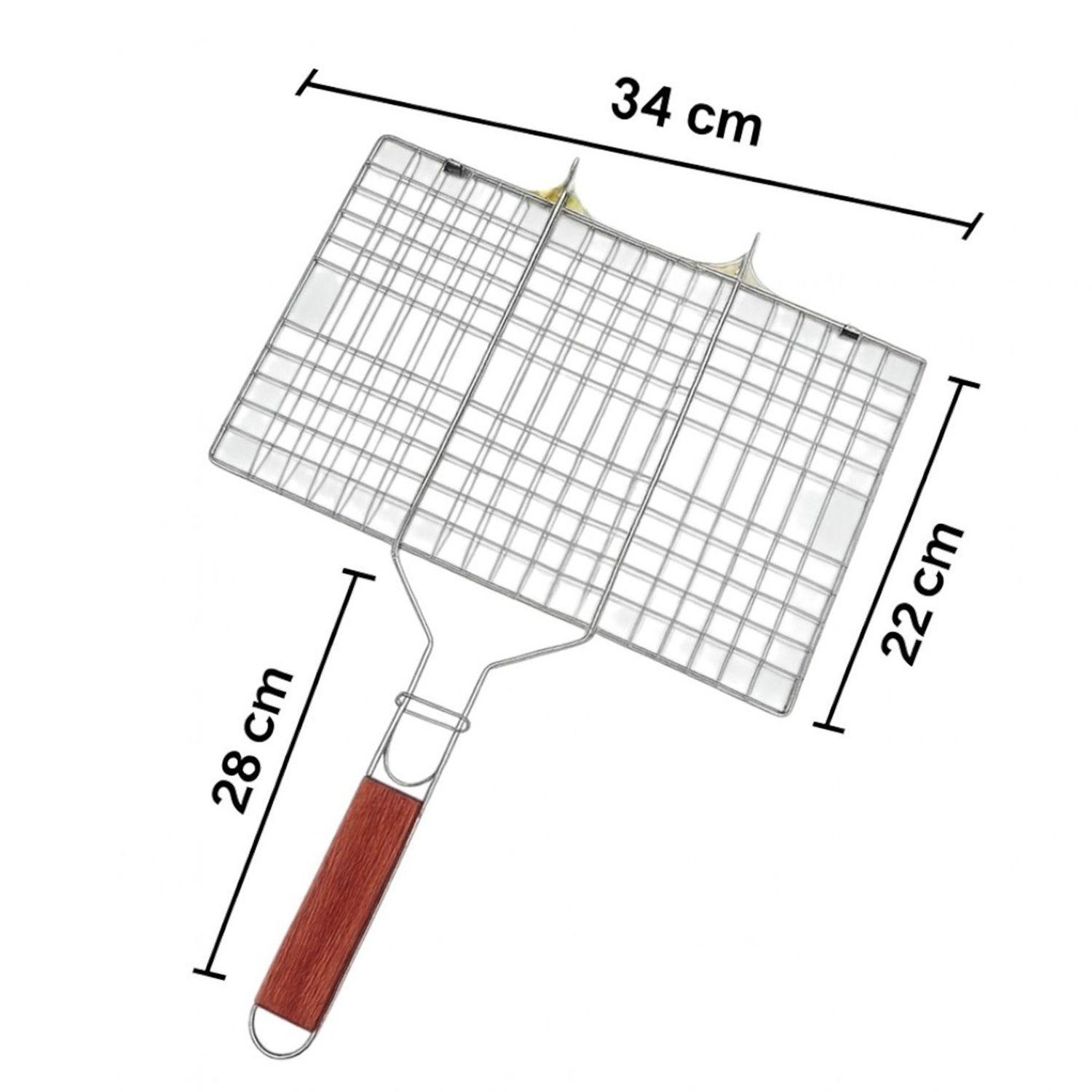 Tostador parrillero malla plegable tostador parrilla  34cm-3
