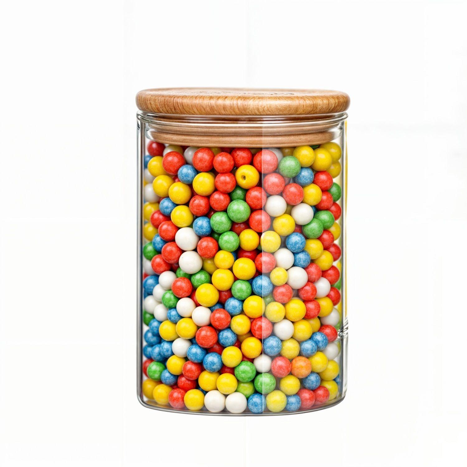 Frascos conserva tapa bambu frascos de vidrio 250ml-0